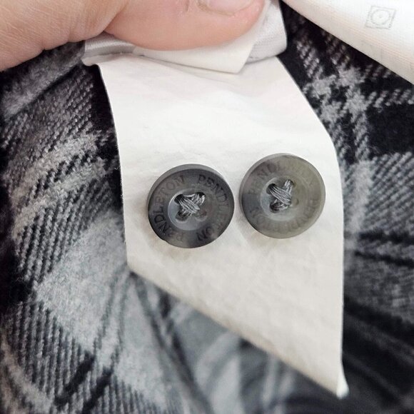 Pendleton Hawthorne Plaid Button Up Flannel Shirt Gray Men's M Outdoors Academia - Picture 11 of 13